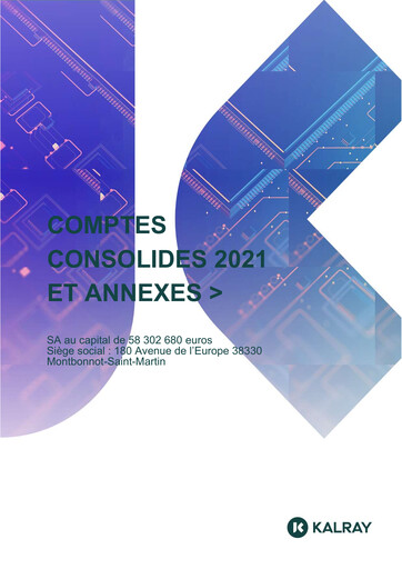 Thumbnail Kalray Financial Statement 2021