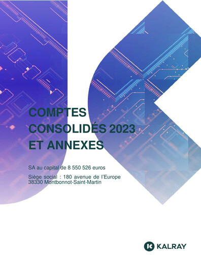 Thumbnail Kalray Financial Statement 2023