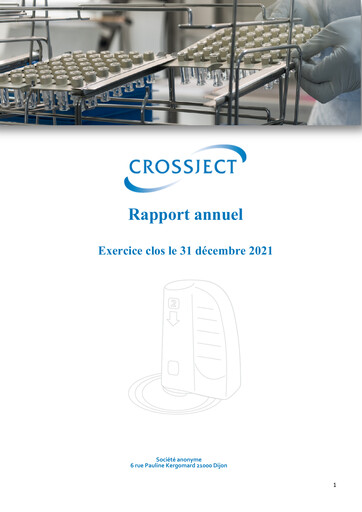 Thumbnail Crossject Annual Report 2021