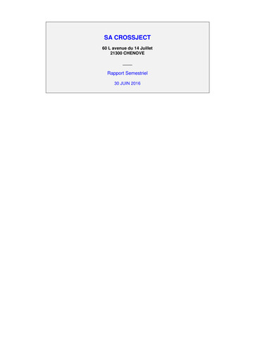 Thumbnail Crossject Half-year Report 2016-h1