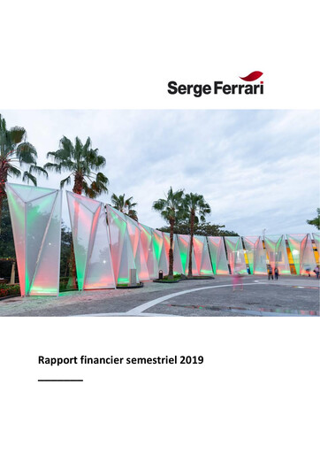 Thumbnail SergeFerrari Group Half-year Report 2019-h1