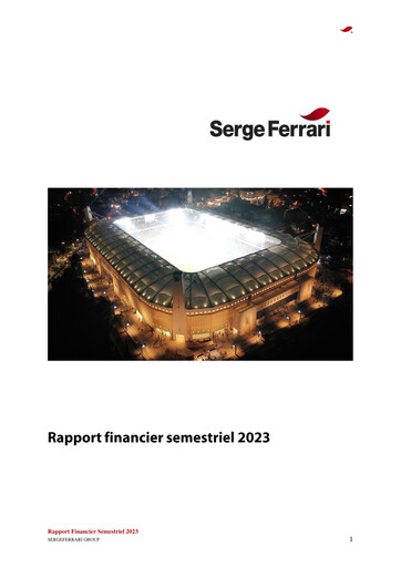 Thumbnail SergeFerrari Group Half-year Report 2023-h1
