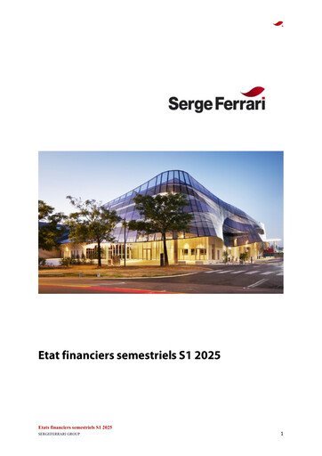 Thumbnail SergeFerrari Group Half-year Report 2025-h1