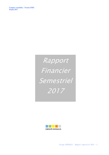 Thumbnail Installux S.A. Half-year Report 2017-h1
