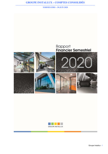 Thumbnail Installux S.A. Half-year Report 2020-h1