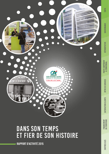 Miniature Caisse Régionale de Crédit Agricole Mutuel Sud Rhône Alpes Rapport annuel 2015