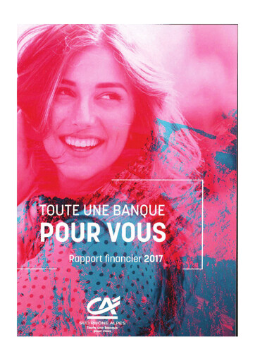 Miniature Caisse Régionale de Crédit Agricole Mutuel Sud Rhône Alpes Rapport financier 2017