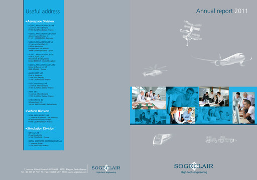 Thumbnail Sogeclair Annual Report 2011