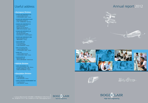 Thumbnail Sogeclair Annual Report 2012