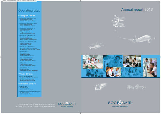 Thumbnail Sogeclair Annual Report 2013