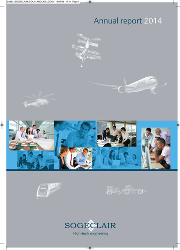 Thumbnail Sogeclair Annual Report 2014