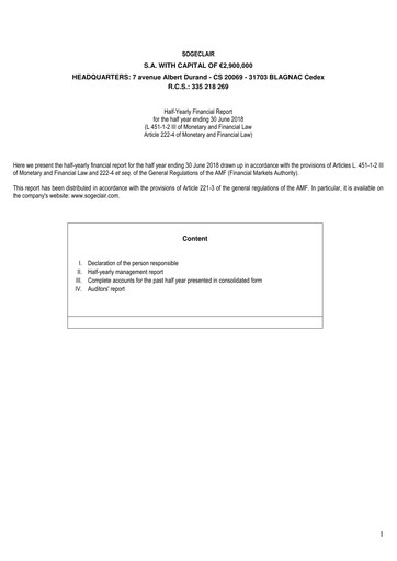 Thumbnail Sogeclair Half-year Report 2018-h1