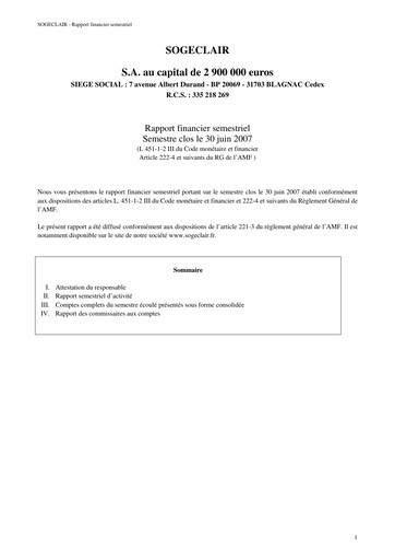 Thumbnail Sogeclair Half-year Report 2007-h1