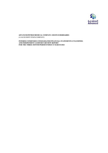 Thumbnail Advanced Petrochemical Financial Statement 2024-q1