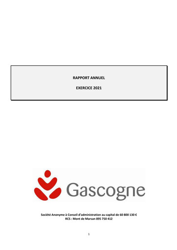 Thumbnail Gascogne Groupe Annual Report 2021