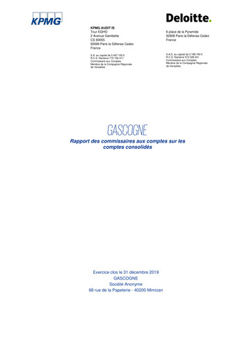 Thumbnail Gascogne Groupe Financial Statement 2019