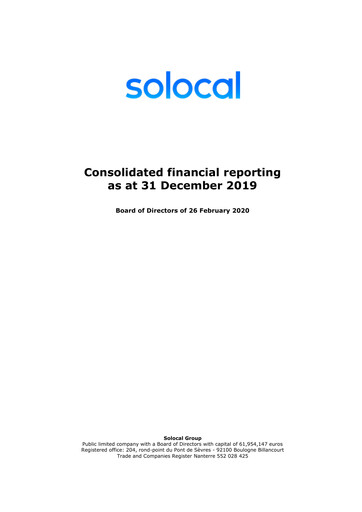 Thumbnail Solocal Group Financial Report 2019