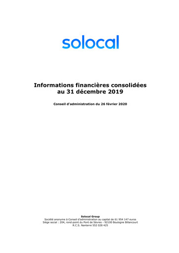 Thumbnail Solocal Group Financial Report 2019