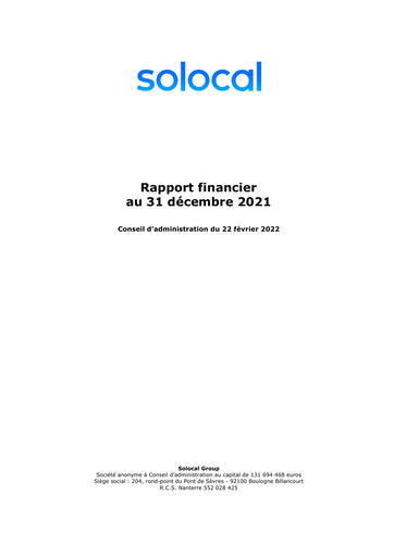 Thumbnail Solocal Group Financial Report 2021