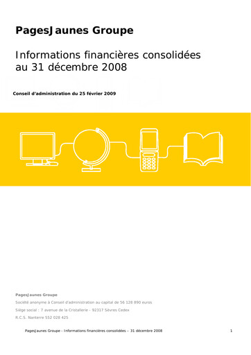 Thumbnail Solocal Group Financial Statement 2008