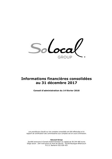 Thumbnail Solocal Group Financial Statement 2017