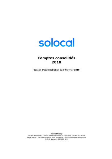 Thumbnail Solocal Group Financial Statement 2018