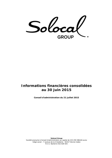 Thumbnail Solocal Group Half-year Report 2015-h1