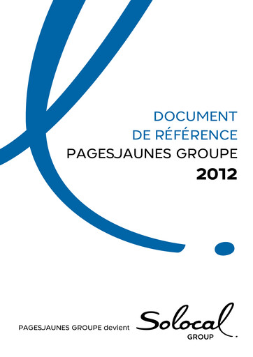 Thumbnail Solocal Group Universal Registration Document 2012