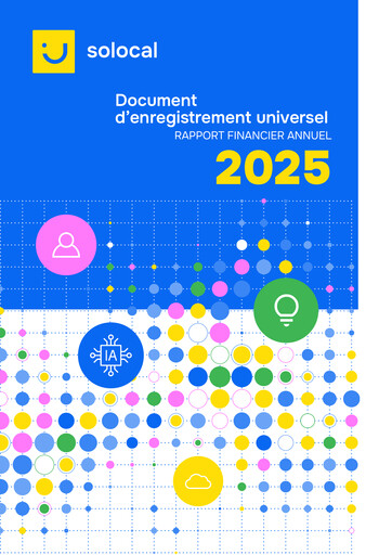 Vorschaubild Solocal Group Universelles Registrierungsdokument 2025