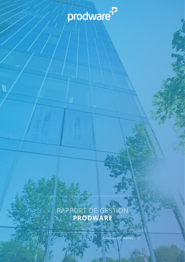 Thumbnail Prodware Annual Report 2022
