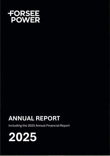 Thumbnail Forsee Power Annual Report 2025