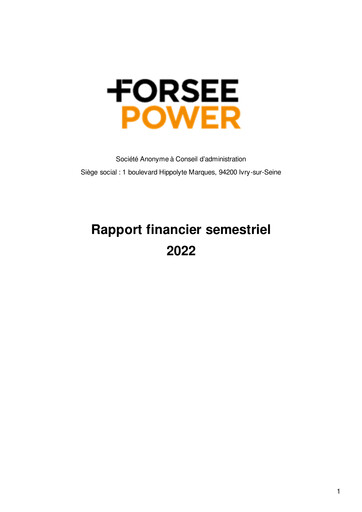 Thumbnail Forsee Power Half-year Report 2022-h1