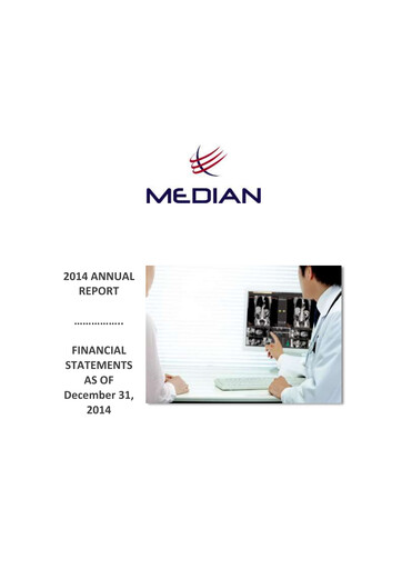 Thumbnail Median Technologies SA Annual Report 2014
