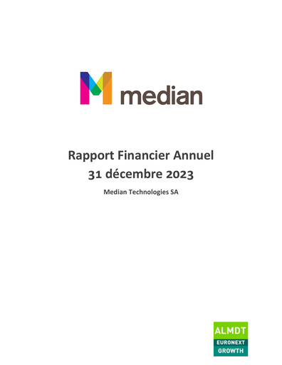 Thumbnail Median Technologies SA Annual Report 2023