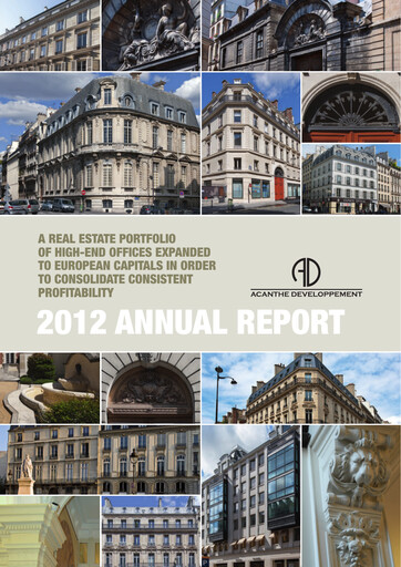 Vorschaubild Acanthe Développement Jahresbericht 2012