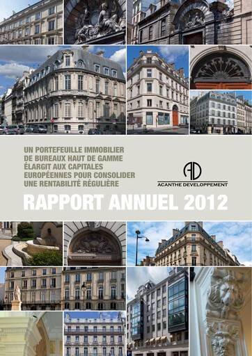 Vorschaubild Acanthe Développement Jahresbericht 2012