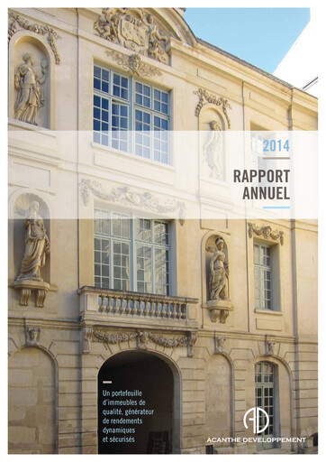 Vorschaubild Acanthe Développement Jahresbericht 2014