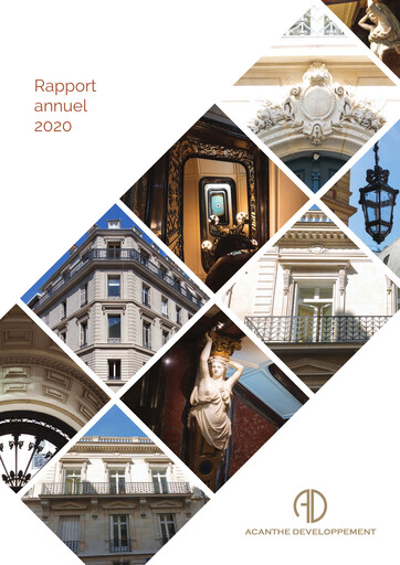 Miniature Acanthe Développement Rapport annuel 2020