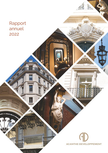 Miniature Acanthe Développement Rapport annuel 2022