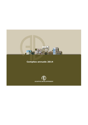 Vorschaubild Acanthe Développement Finanzmitteilung 2014