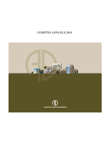 Vorschaubild Acanthe Développement Finanzmitteilung 2018