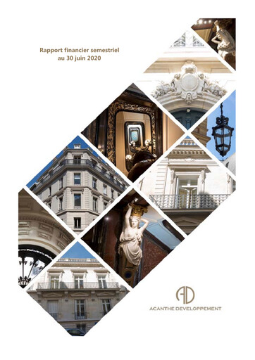 Vorschaubild Acanthe Développement Halbjahresbericht 2020-h1