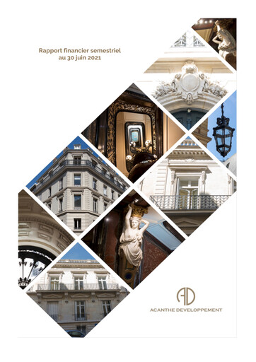 Vorschaubild Acanthe Développement Halbjahresbericht 2021-h1