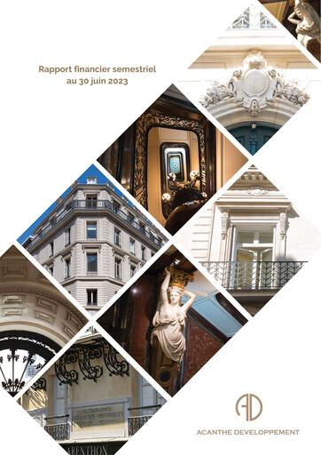 Vorschaubild Acanthe Développement Halbjahresbericht 2023-h1