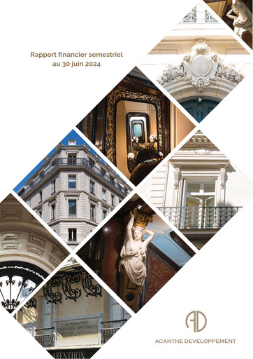 Vorschaubild Acanthe Développement Halbjahresbericht 2024-h1