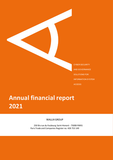 Thumbnail WALLIX Group Financial Report 2021