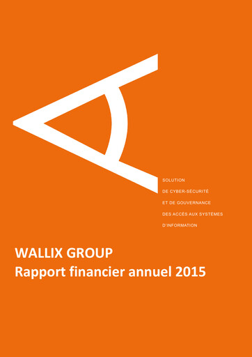 Miniature WALLIX Group Rapport financier 2015
