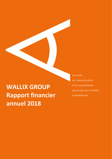 Miniature WALLIX Group Rapport financier 2018