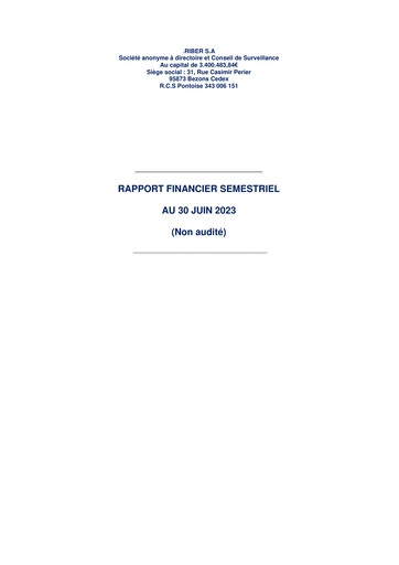 Thumbnail Riber S.A. Half-year Report 2023-h1