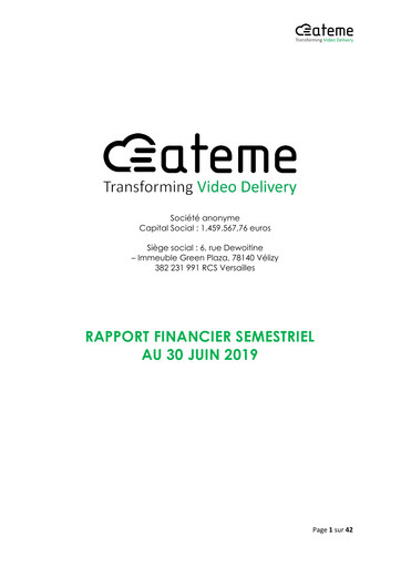 Thumbnail Ateme SA Half-year Report 2019-h1